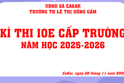 KÌ THI IOE CẤP TRƯỜNG NĂM HỌC 2025-2026