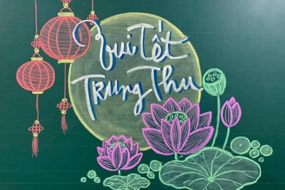 Vui tết trung thu trường tiểu học Lê Thị Hồng Gấm