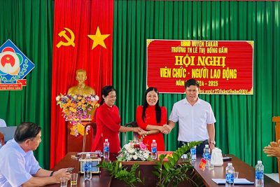HỘI NGHỊ VIÊN CHỨC, NGƯỜI LAO ĐỘNG – TRƯỜNG TH LÊ THỊ HỒNG GẤM – NĂM HỌC 2024-2025